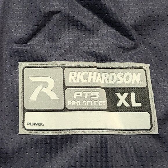 Richardson Shirt Mens XL Navy White PTS Pro Select Baseball Jersey Hitmen 25 - Picture 4 of 8